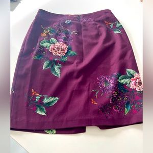 Plum color pencil skirt